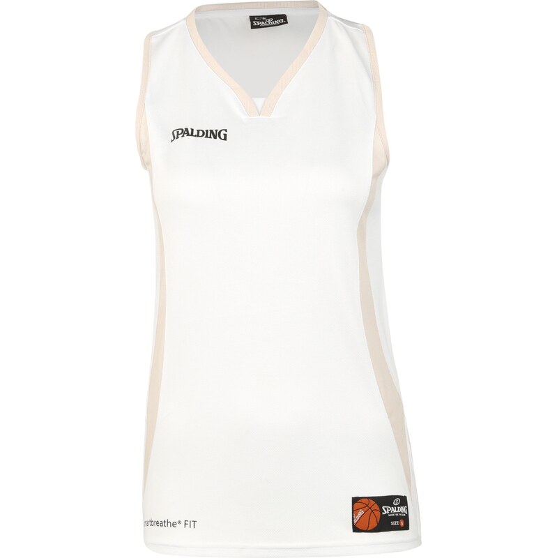 SPALDING Sportovní top Jam světle béžová / černá / bílá 113481212