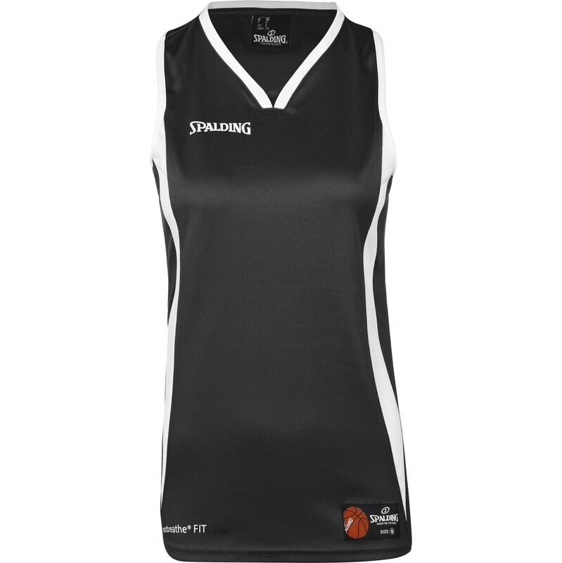 SPALDING Sportovní top Jam černá / bílá
