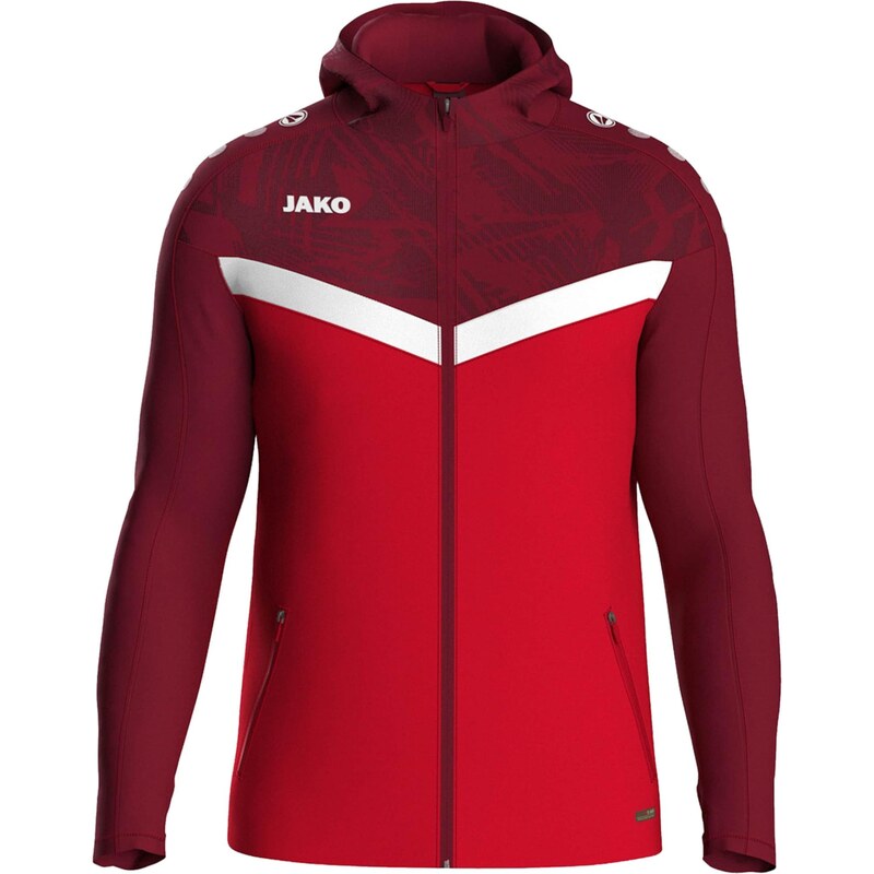 JAKO Sportovní bunda světle červená / tmavě červená / bílá