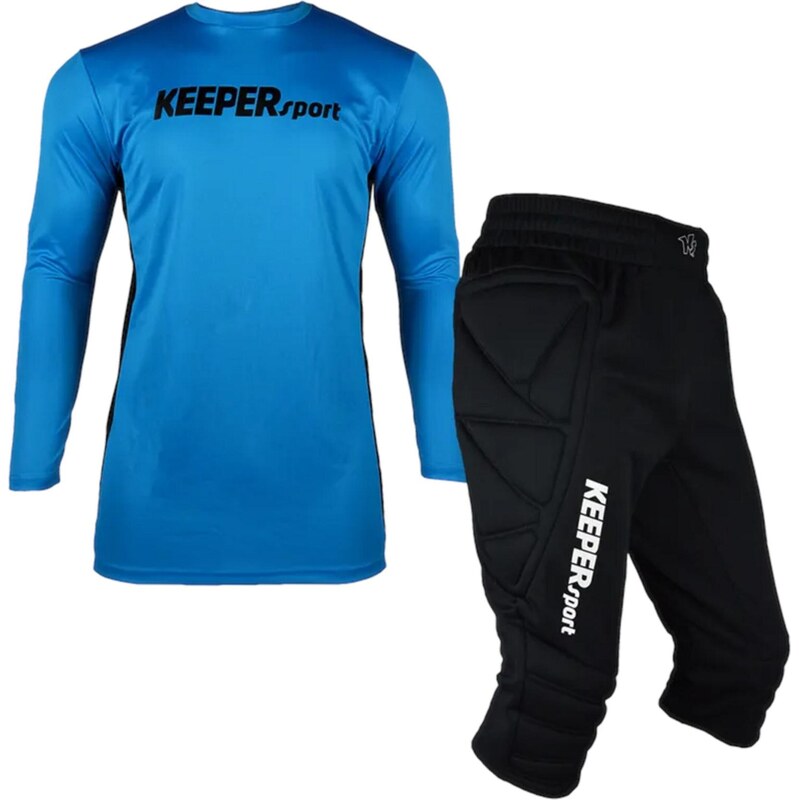 KEEPERsport Tepláková souprava modrá / černá / bílá