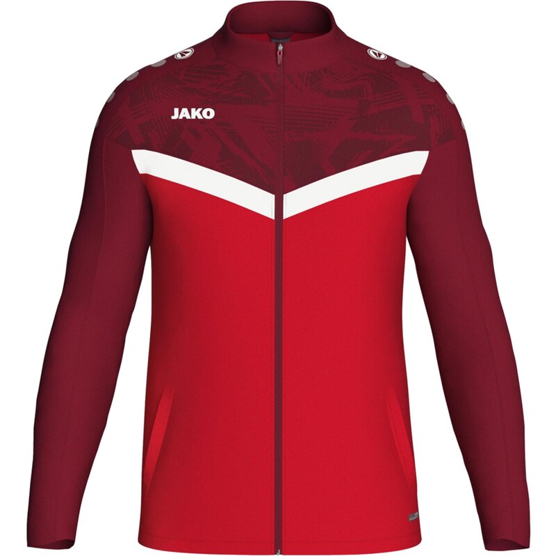 JAKO Sportovní bunda červená / bordó / bílá