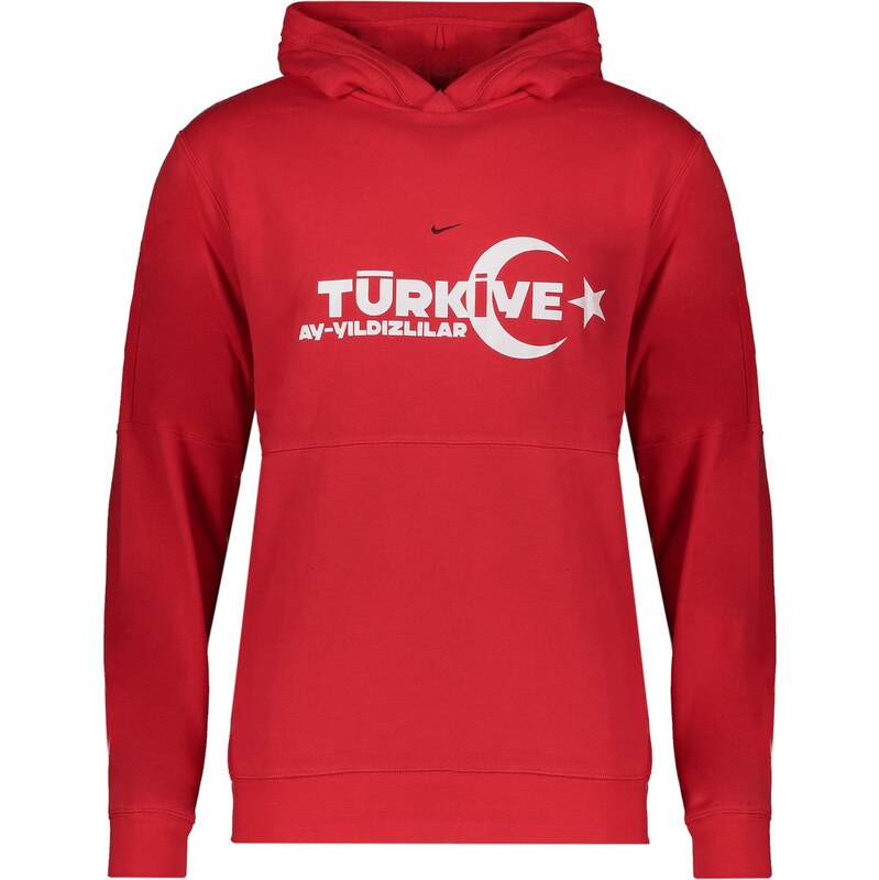 NIKE Sportovní mikina červená / černá / bílá