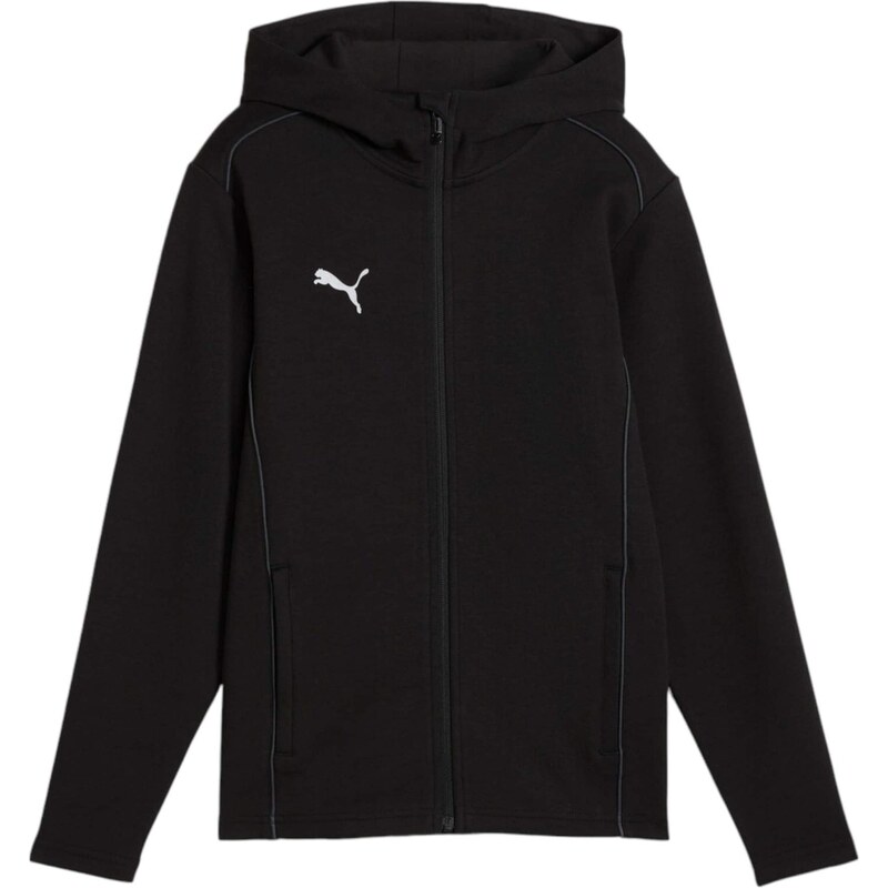 PUMA Sportovní mikina černá / bílá