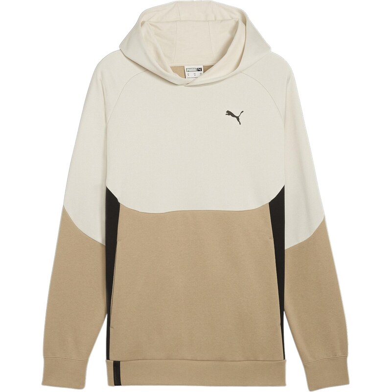 PUMA Mikina velbloudí / písková / černá