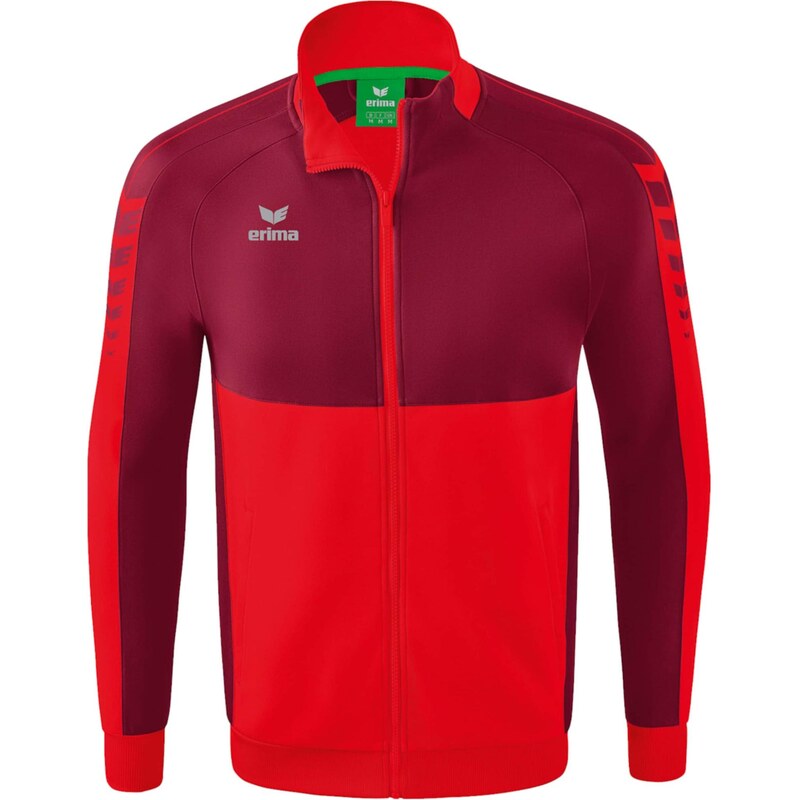 ERIMA Sportovní mikina červená / bílá
