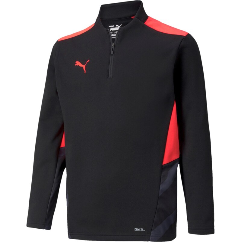 PUMA Sportovní mikina červená / černá