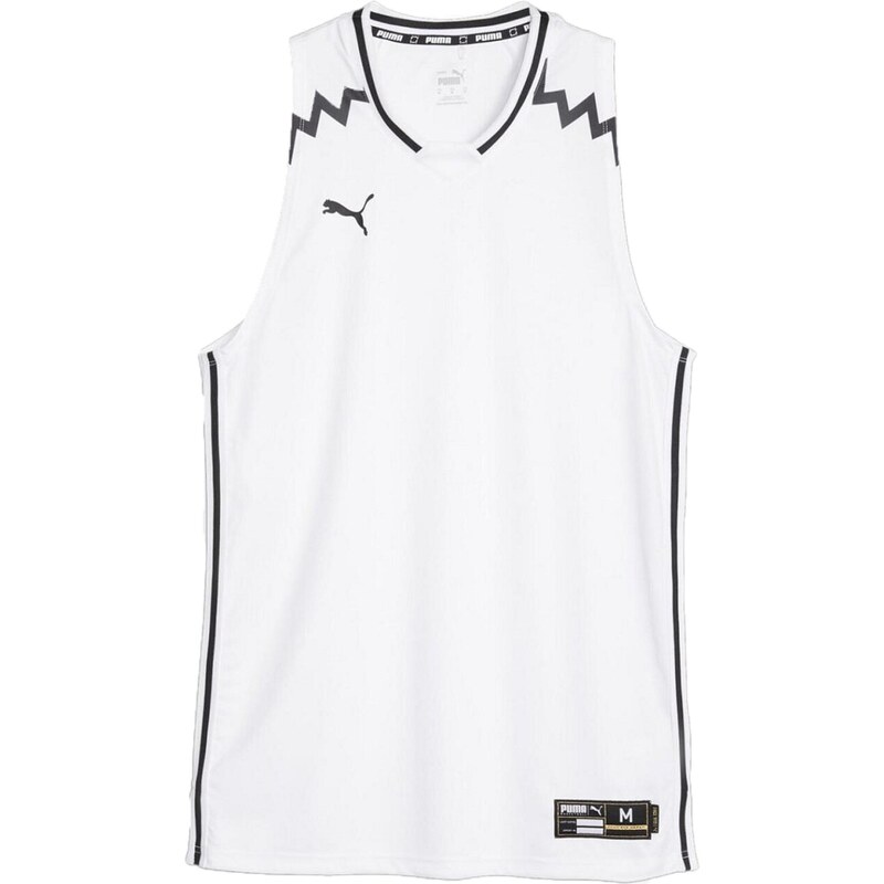 PUMA Funkční tričko Team Game černá / bílá