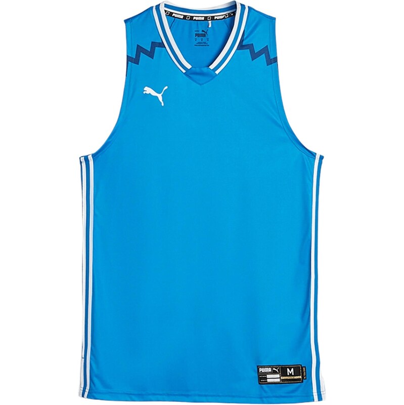 PUMA Sportovní top Team Game modrá / černá / bílá 113482370