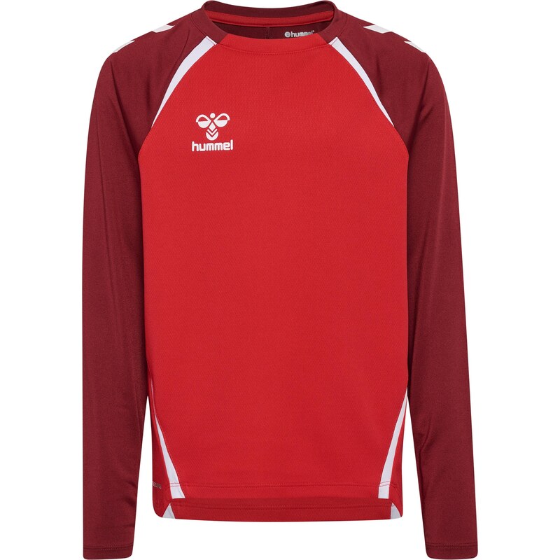 Hummel Sportovní mikina Lead 2.0 červená / tmavě červená / bílá
