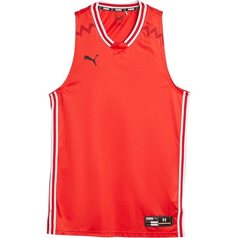 PUMA Sportovní top červená / černá / bílá 113482366