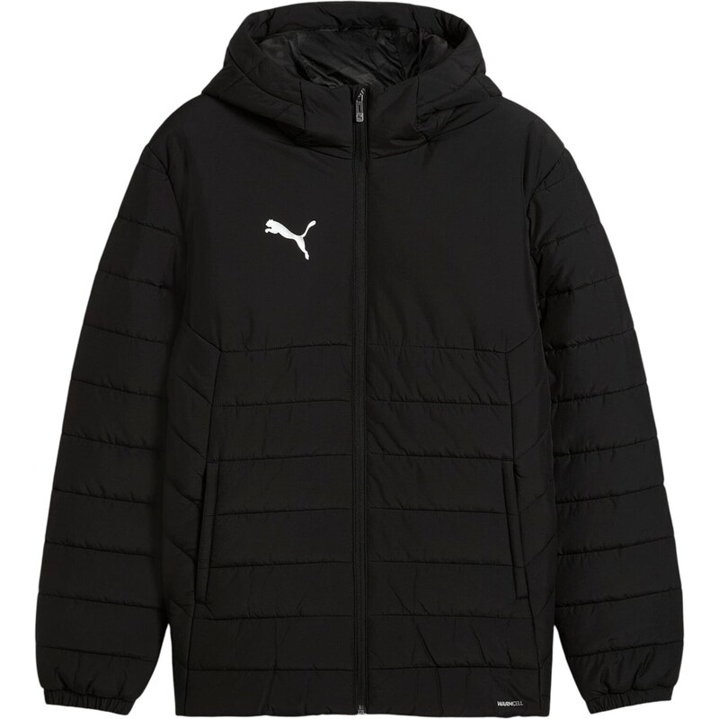 PUMA Zimní bunda TeamAdditions černá / bílá