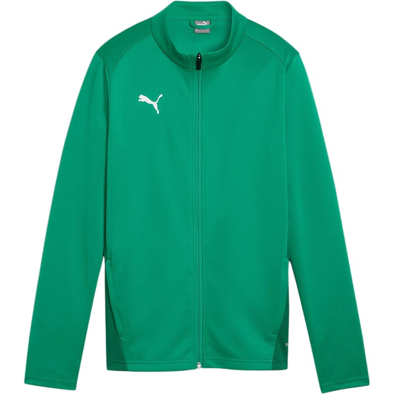 PUMA Sportovní bunda TeamGoal nefritová / bílá