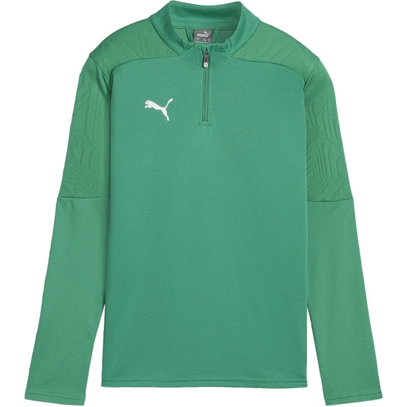 PUMA Funkční tričko Team Final zelená / stříbrná