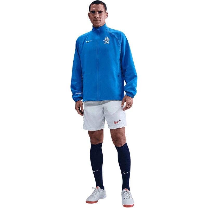 NIKE Sportovní bunda královská modrá / bílá