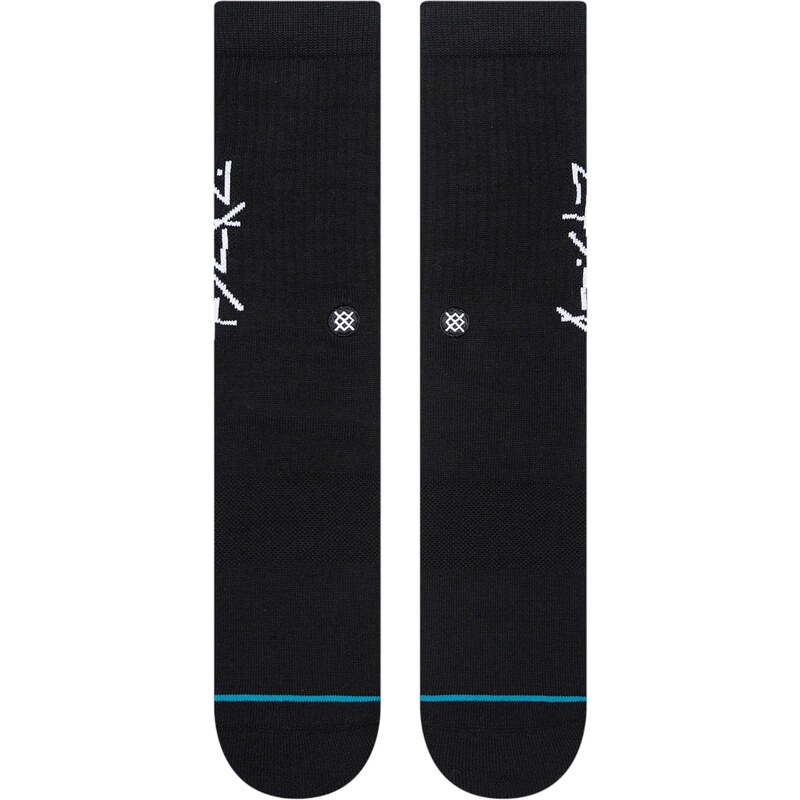 Stance Sportovní ponožky černá / bílá