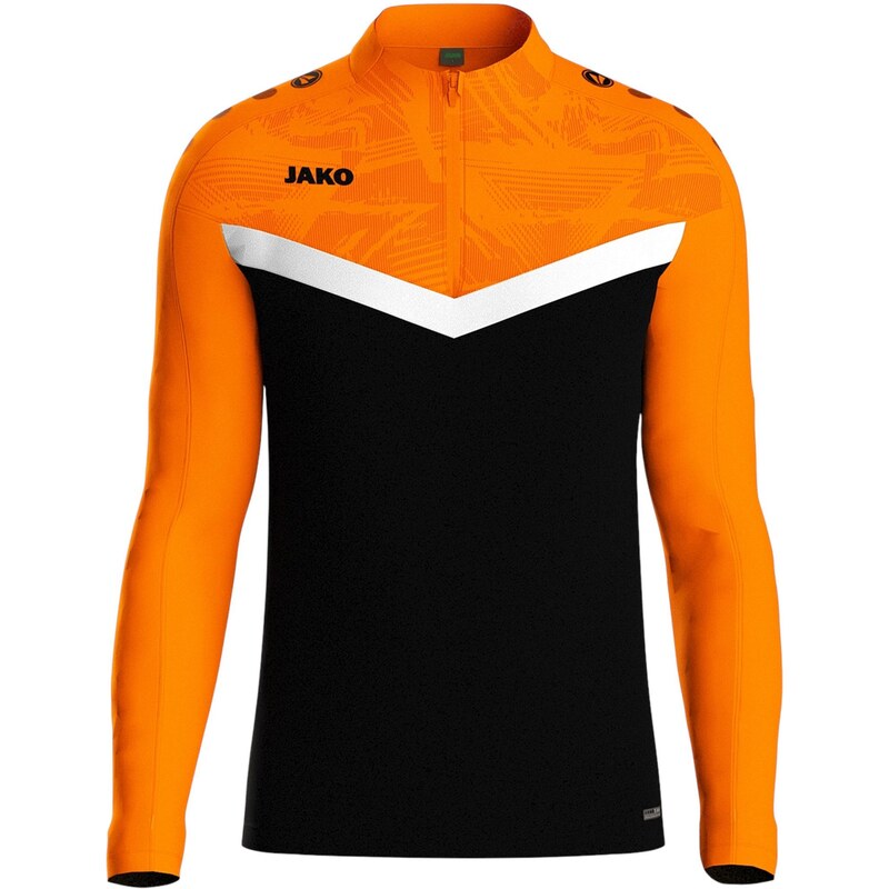 JAKO Sportovní mikina oranžová / černá / bílá
