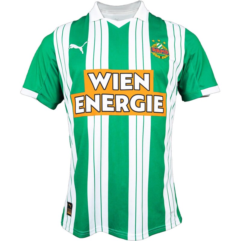 PUMA Funkční tričko SK Rapid Wien zelená / oranžová / bílá