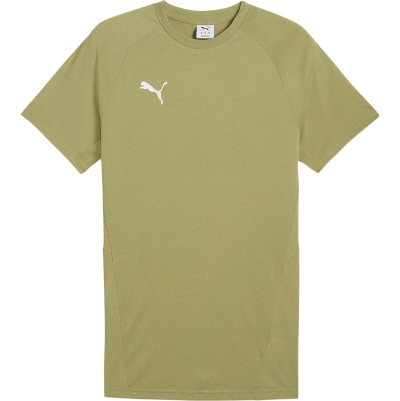 PUMA Funkční tričko olivová / bílá