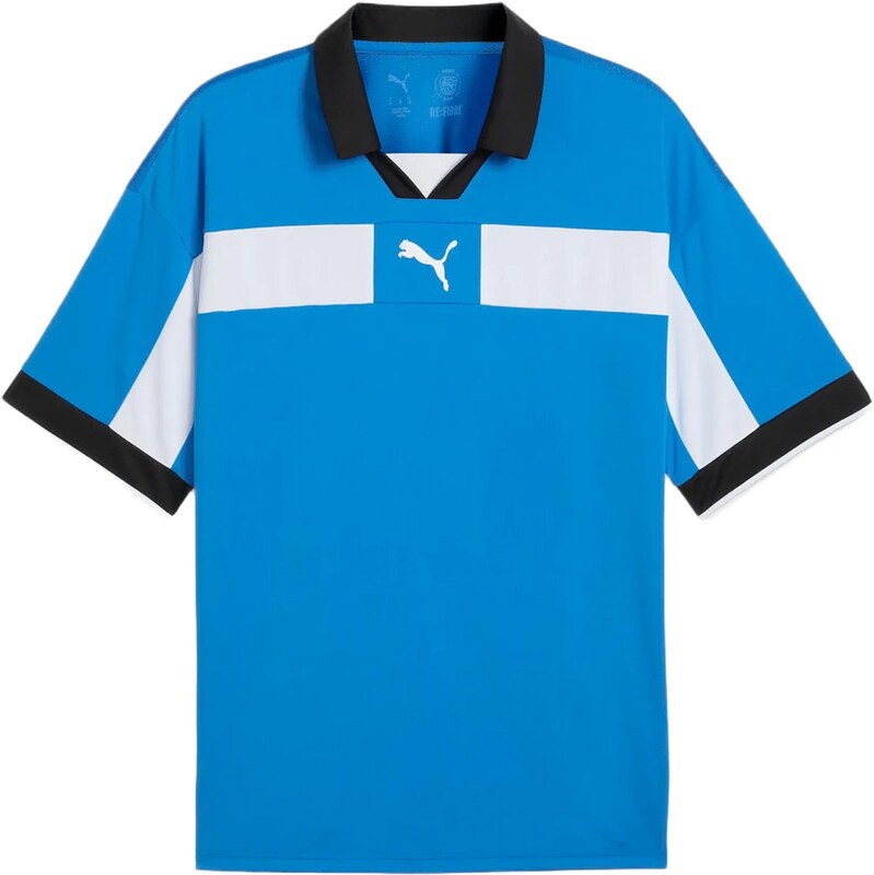 PUMA Funkční tričko TeamClassic azurová / černá / bílá