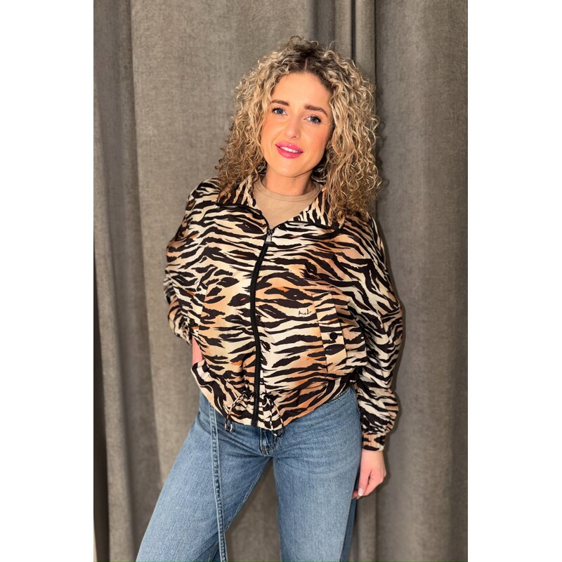 Dámská bunda PINKO DOTTY 106264A333ZC8 zvířecí