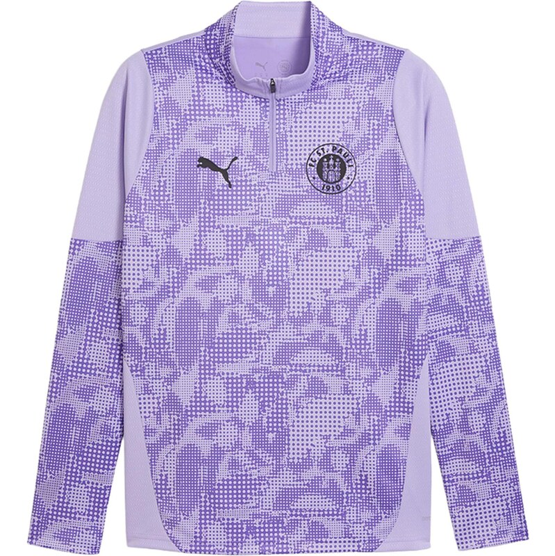 PUMA Sportovní mikina fialová / bledě fialová / černá