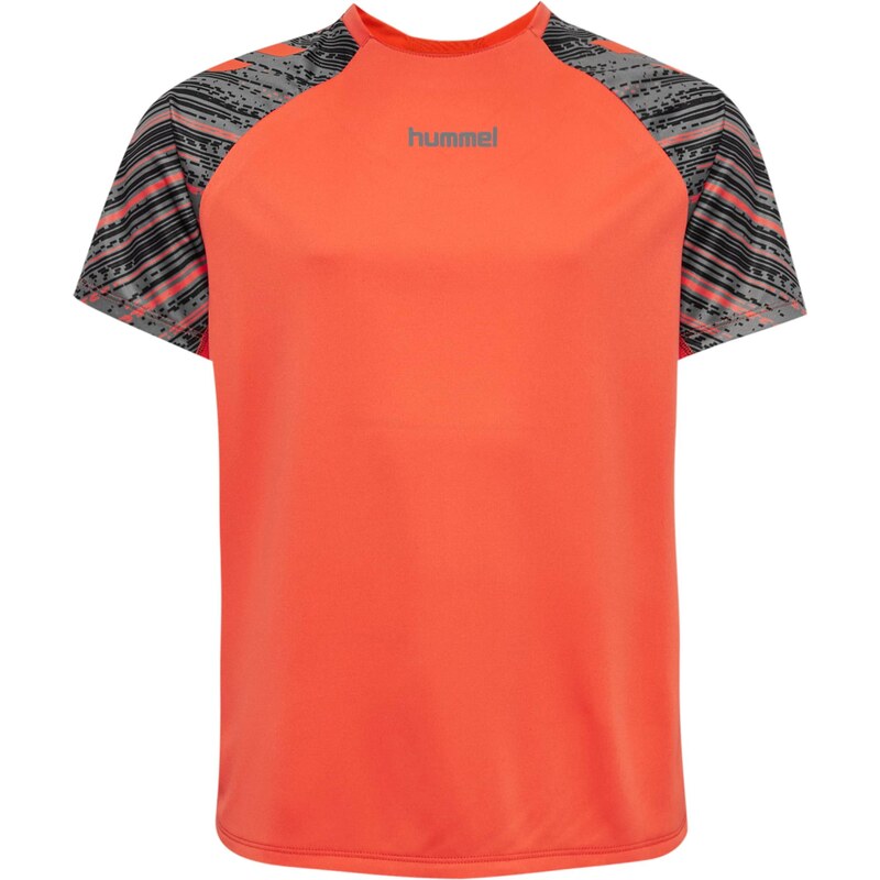 Hummel Funkční tričko šedá / svítivě oranžová / černá 113485148