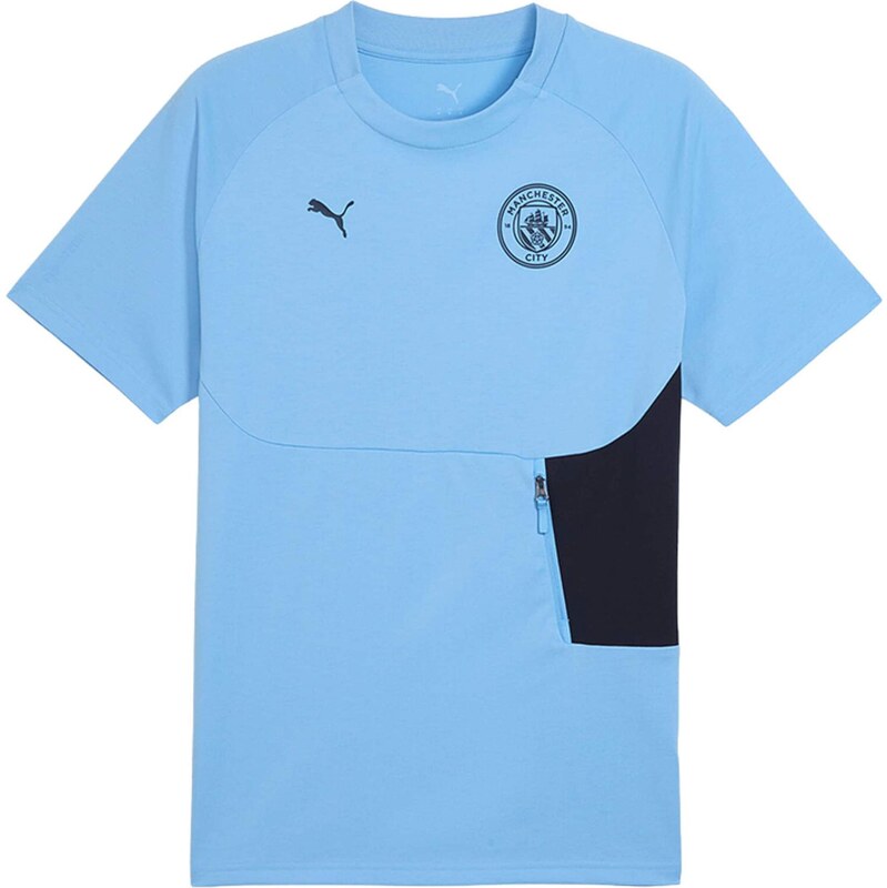 PUMA Funkční tričko Manchester City námořnická modř / nebeská