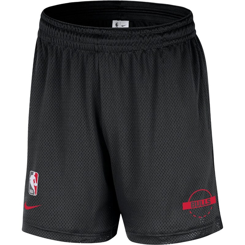 NIKE Sportovní kalhoty Chicago Bulls Openhole černá