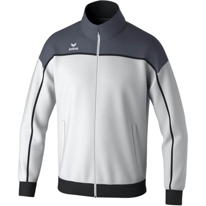 ERIMA Sportovní bunda šedá / černá / bílá