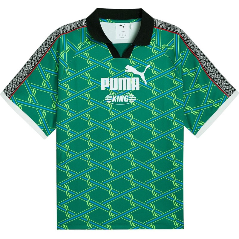 PUMA Trikot King azurová / nefritová / černá / bílá