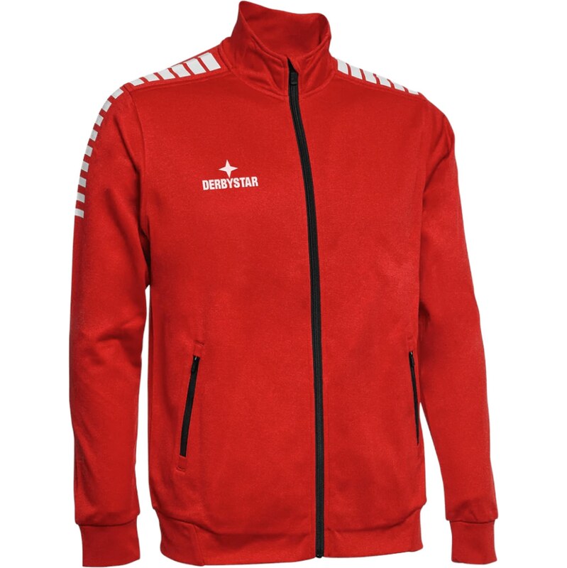 DERBYSTAR Sportovní bunda červená / bílá