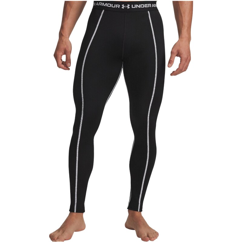 UNDER ARMOUR Sportovní kalhoty černá / bílá