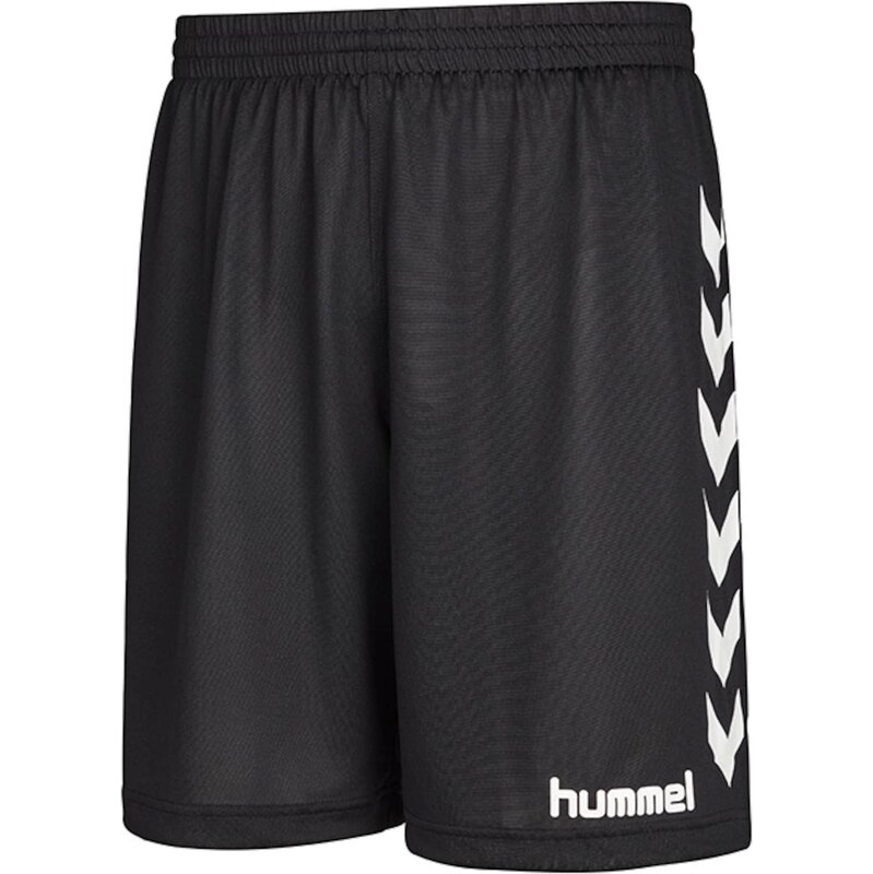Hummel Sportovní kalhoty Essential černá / bílá