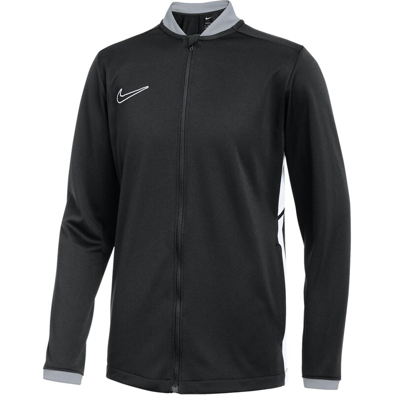 NIKE Sportovní mikina Academy 25 světle šedá / černá / bílá
