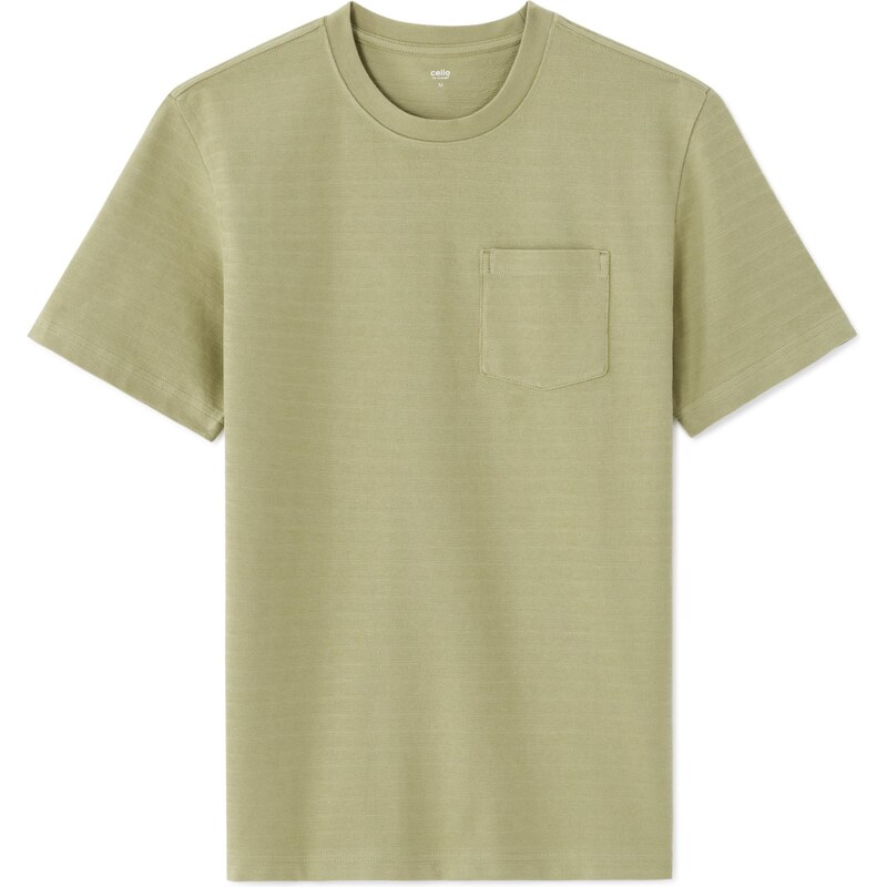 Celio zelené triko Nerelief3
