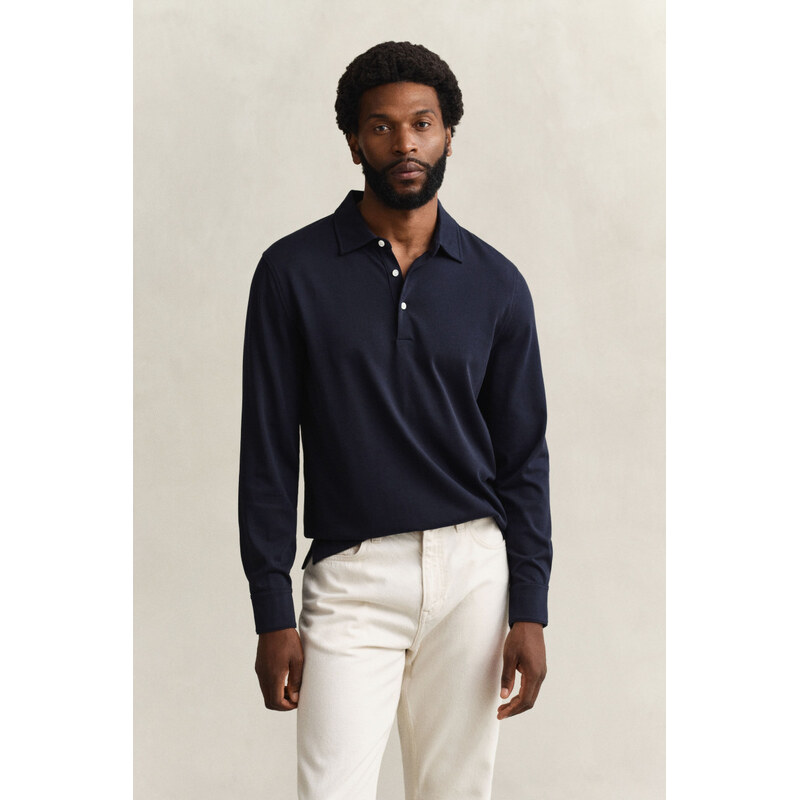 POLOKOŠILE GANT PIMA LS POLO EVENING BLUE