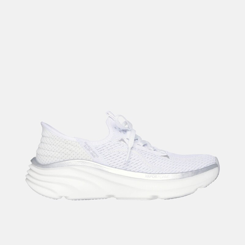 Dámské bílo-stříbrné tenisky Skechers Slip-ins Relaxed fit: D