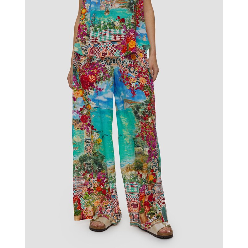 Dámské Hedvábné Kalhoty Camilla Straight Leg Pant 113560901