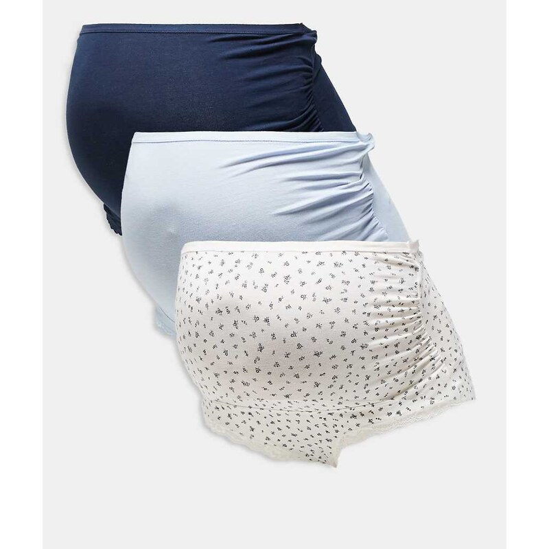 Lindex Maternity 3 pack pointelle print brazilian brief in white and 113518310