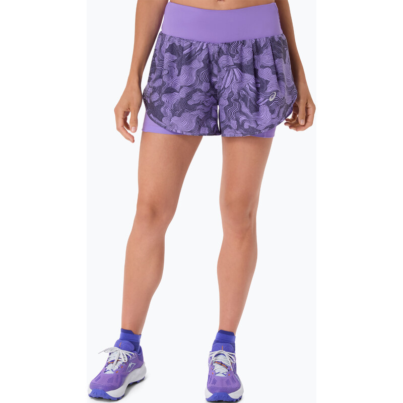 Dámské běžecké šortky ASICS Road All Over Print amethyst