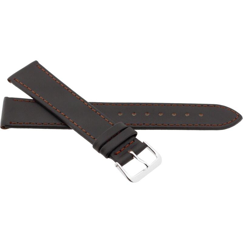 JVD Unisex hnědý kožený řemínek na hodinky R23002/12P