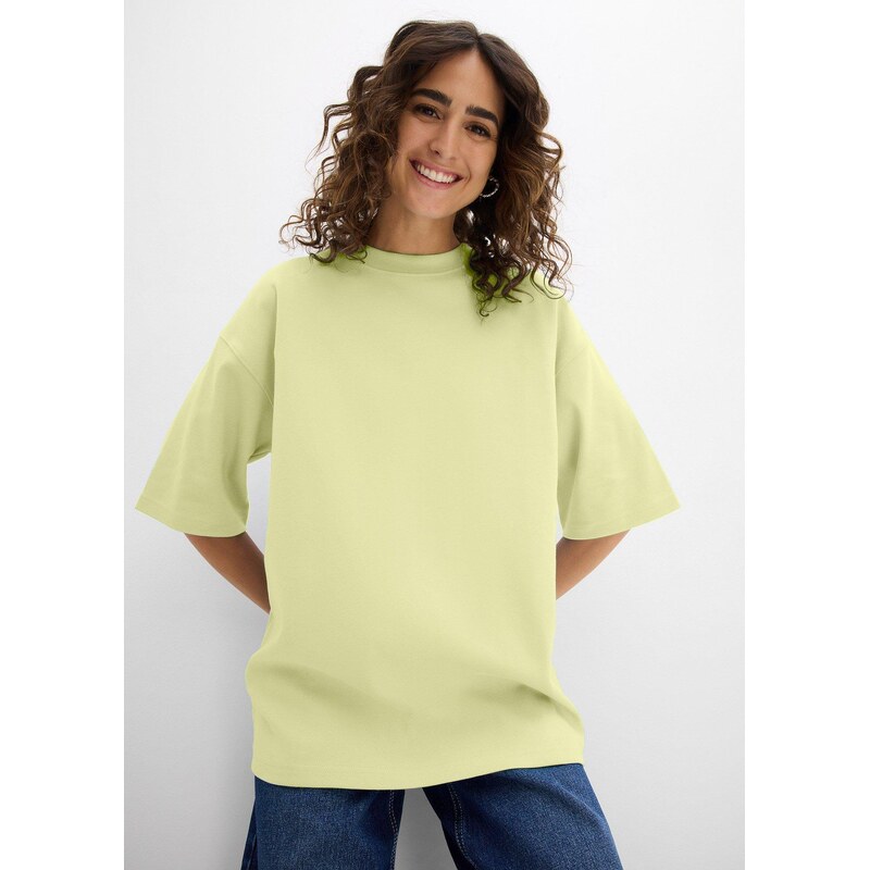 bonprix Oversize tričko z čisté těžké organické bavlny žlutá