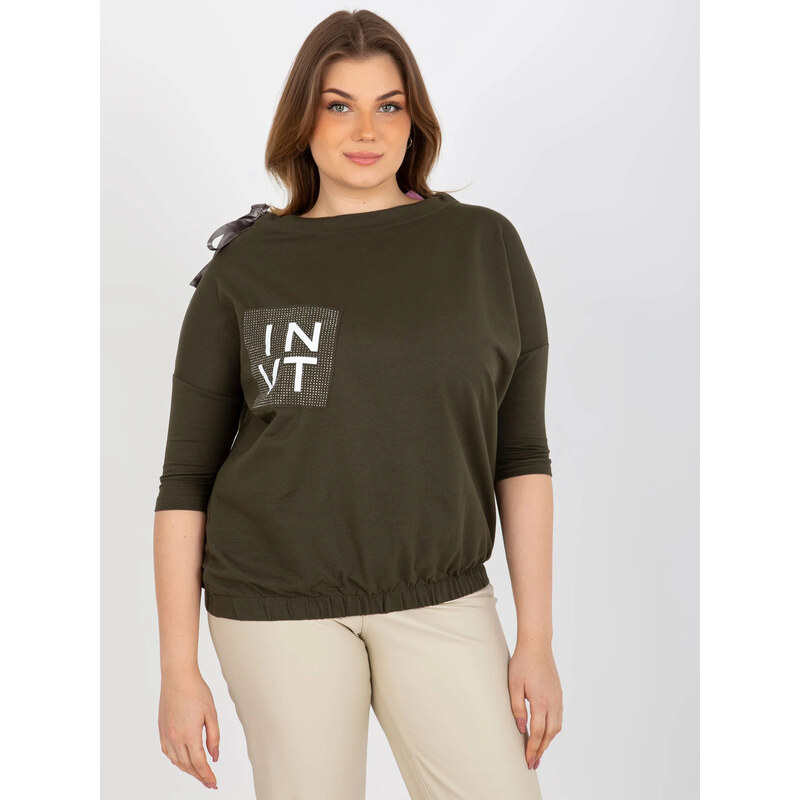 Dámská halenka EM BZ HW 20 478.42P Khaki tmavě zelená - FPrice 113509404