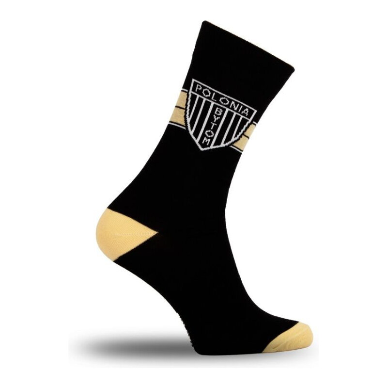 WD Ponožky Polonia Bytom - Gold Black