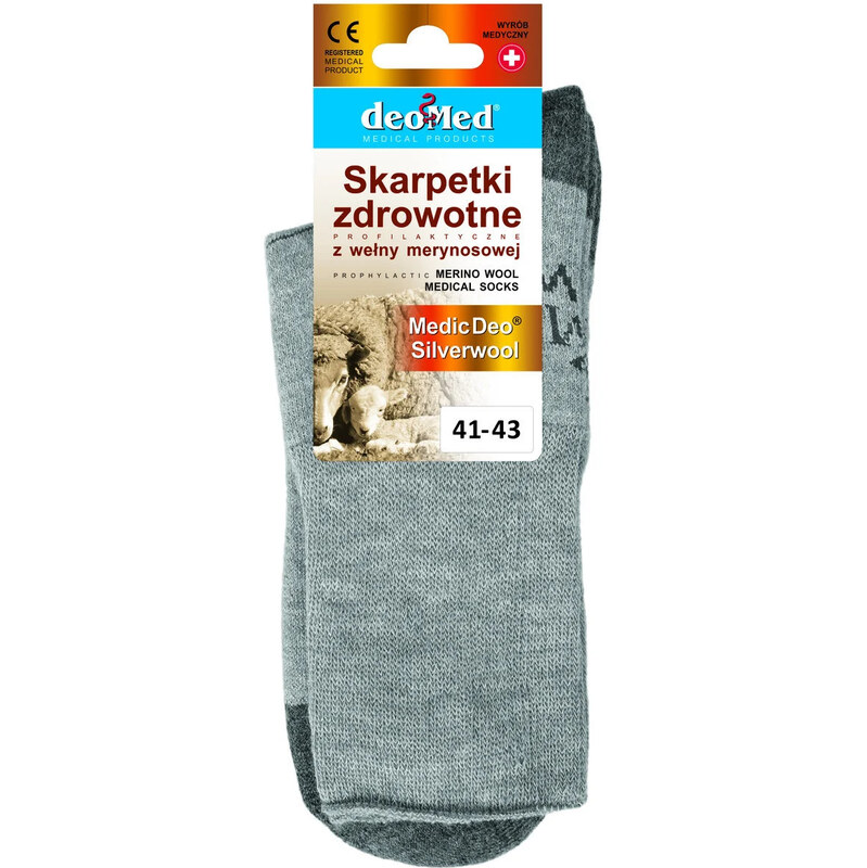 Zdravotní hrubší ponožky MEDIC DEO SILVERWOOL - DEOMED