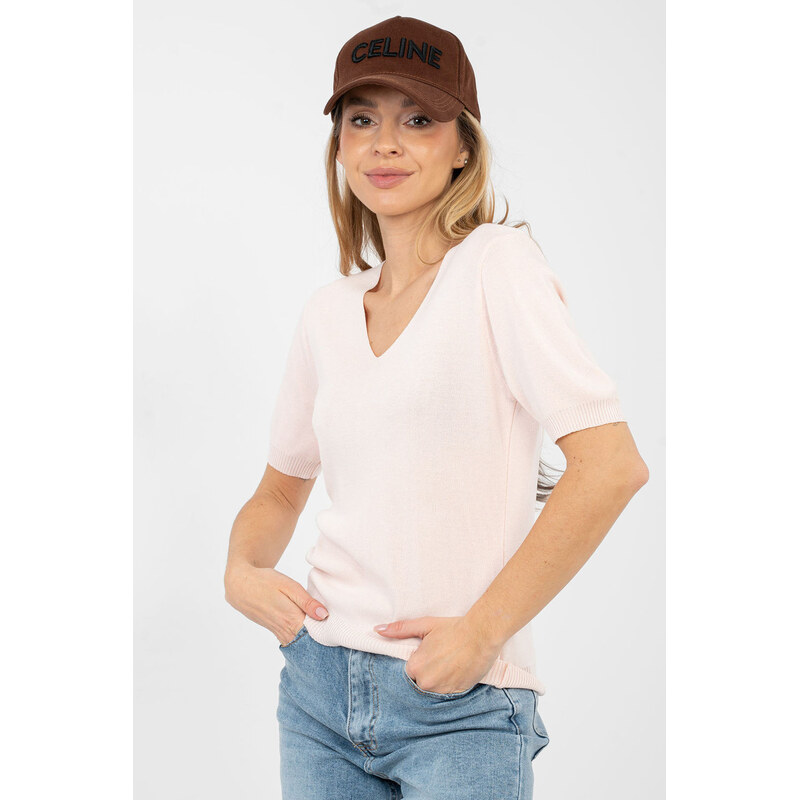 Svetr s krátkým rukávem model 223998 Factory Price 113510324