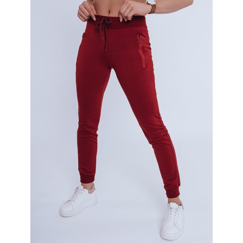 Dámské tepláky JULIET bordó FashionStreet UY0823