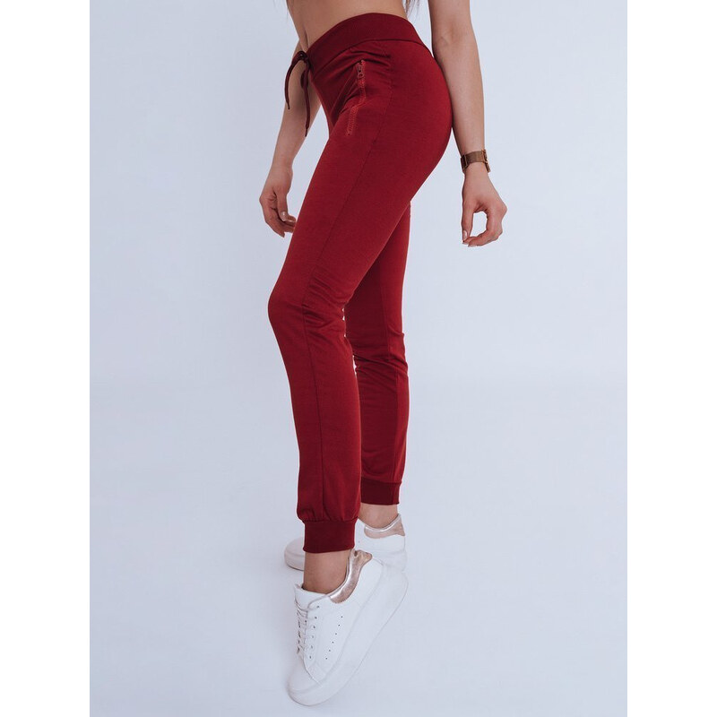Dámské tepláky bordó Dstreet model 21962853 - FashionStreet