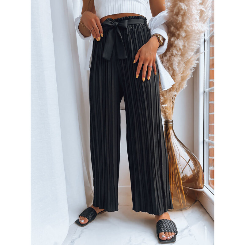 Dámské kalhoty RUFFLES černé FashionStreet UY1539 113510694