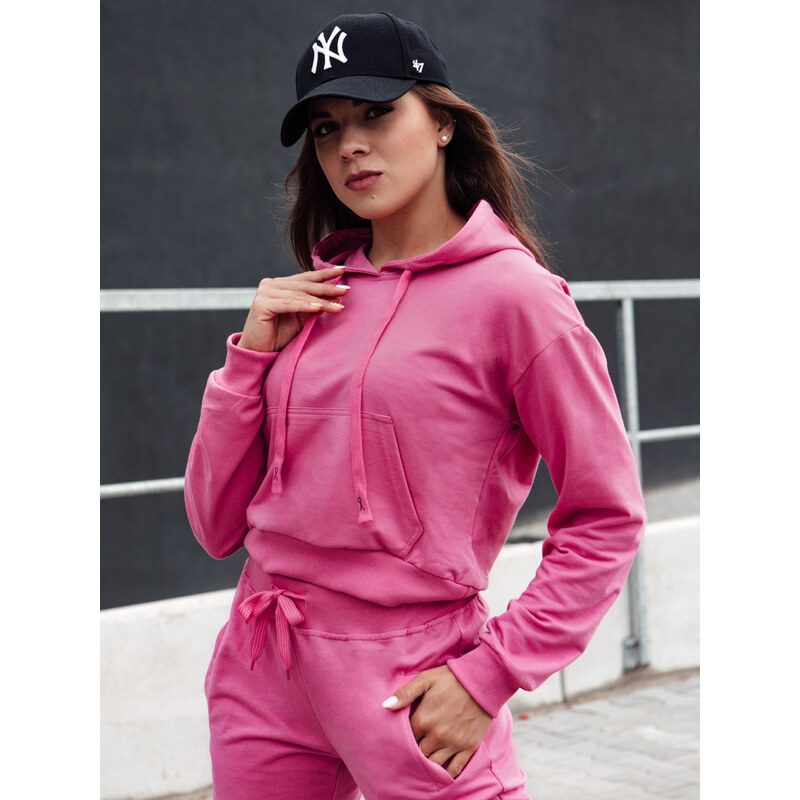 Dámská mikina TRENDHOOD růžová FashionStreet BY1305
